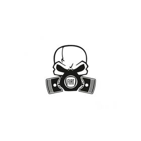 TSC Z601 Fiat Piston Kuru Kafa Araba Yapıştırma Sticker