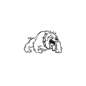 TSC Z635 Bulldog Köpek Araba 30cm Yapıştırma Sticker