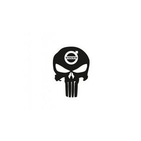 TSC Z672 Volvo Kuru Kafa Punisher Araba Sticker