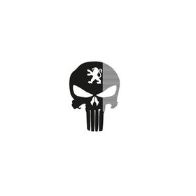 TSC Z680 Peugeot Kuru Kafa Punisher Araba Sticker