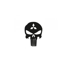 TSC Z683 Mitsubishi Kuru Kafa Punisher Araba Sticker