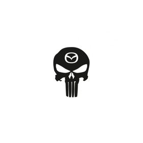 TSC Z685 Mazda Kuru Kafa Punisher Araba Sticker