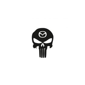 TSC Z685 Mazda Kuru Kafa Punisher Araba Sticker
