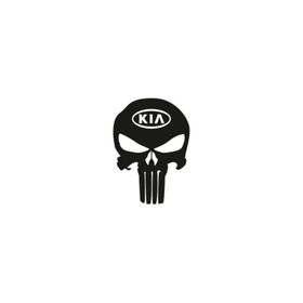 TSC Z687 Kia Kuru Kafa Punisher Araba Sticker