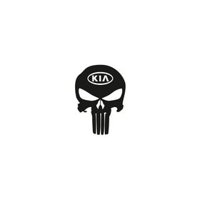 TSC Z687 Kia Kuru Kafa Punisher Araba Sticker