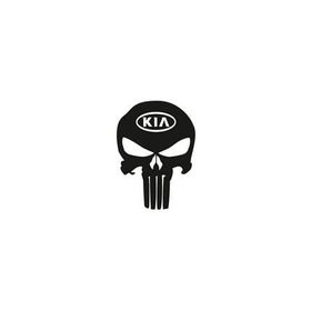 TSC Z687 Kia Kuru Kafa Punisher Araba Sticker