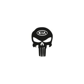 TSC Z687 Kia Kuru Kafa Punisher Araba Sticker