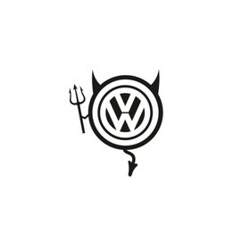 TSC Z746 Volkswagen Komik Şeytan Araba Sticker
