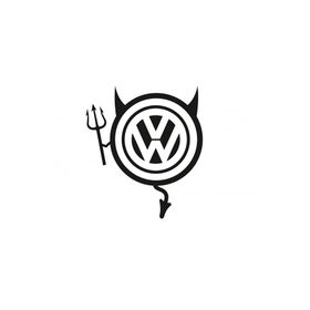 TSC Z746 Volkswagen Komik Şeytan Araba Sticker
