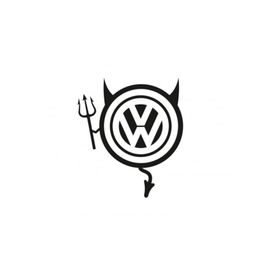 TSC Z746 Volkswagen Komik Şeytan Araba Sticker
