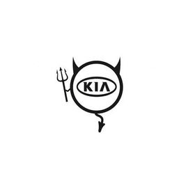TSC Z759 Kia Araba Komik Şeytan Yapıştırma Sticker