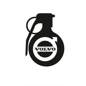 TSC Z768 Volvo Komik El Bombası Araba Sticker
