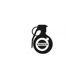 TSC Z768 Volvo Komik El Bombası Araba Sticker