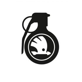 TSC Z773 Skoda Komik El Bombası Araba Sticker
