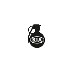 TSC Z784 Kia Araba Komik El Bombası Yapıştırma Sticker