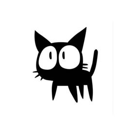 TSC Z894 Minik Kedi Araba 20cm Yapıştırma Sticker