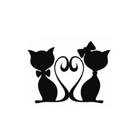 TSC Z901 2li Sevimli Kedi Z Araba 20cm Yapıştırma Sticker