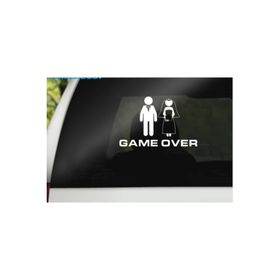 TSC Z907 Game Over Düğün Arabası Araba Süsleme Yapıştırma Sticker