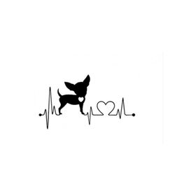 TSC Z910 Chihuahua Köpek Araba 20 cm Yapıştırma Sticker
