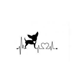 TSC Z910 Chihuahua Köpek Araba 20 cm Yapıştırma Sticker