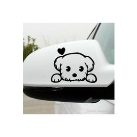 TSC Z993 Sevimli Köpek Dost 2'li Araba Sticker