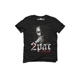 Tshirthane 2Pac Thug Life Hip-Hop Rap Müzik Baskılı Dar Kesim Slim Fit Erkek T-Shirt