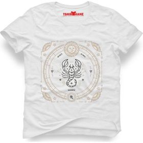 Tshirthane Akrep Burcu Scorpio Beyaz Erkek Tshirt