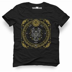 Tshirthane Akrep Burcu Scorpio Siyah Erkek Tshirt