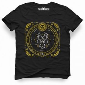 Tshirthane Akrep Burcu Scorpio Siyah Erkek Tshirt