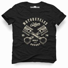 Tshirthane American Costum Built Not Siyah Erkek T-shirt