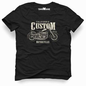 Tshirthane American Costum California Siyah Erkek T-shirt