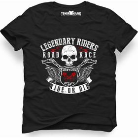 Tshirthane American Ride or Die Siyah Erkek T-shirt