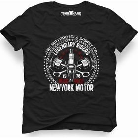 Tshirthane American Road Race Siyah Erkek T-shirt