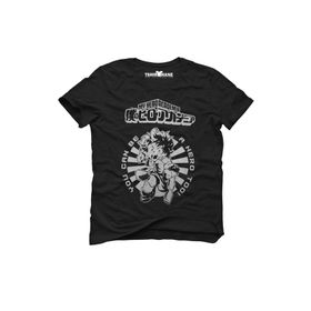 Tshirthane Anime My Hero Academia Siyah Erkek T-shirt