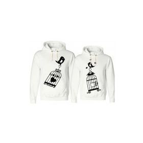 Tshirthane Aşık Kuşlar Sevgili Kombinleri Sweatshirt