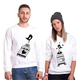Tshirthane Aşık Kuşlar Sevgili Kombinleri Sweatshirt