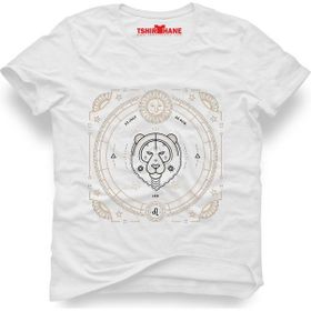 Tshirthane Aslan Burcu Leo Beyaz Erkek Tshirt