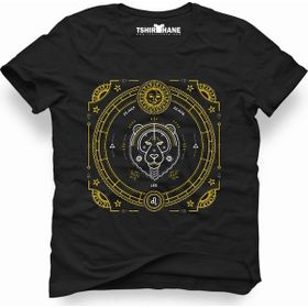 Tshirthane Aslan Burcu Leo Beyaz Erkek Tshirt