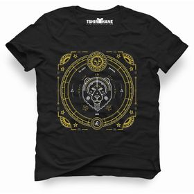 Tshirthane Aslan Burcu Leo Siyah Erkek Tshirt