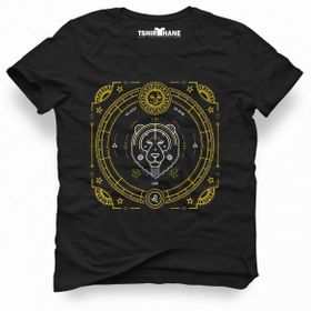 Tshirthane Aslan Burcu Leo Siyah Erkek Tshirt