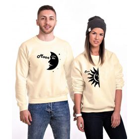 Tshirthane Ay Güneş Sevgili Kombinleri Sweatshirt