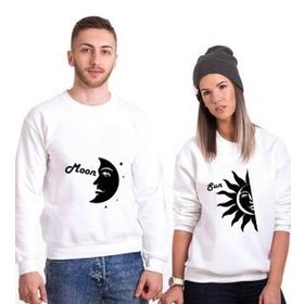 Tshirthane Ay Güneş Sevgili Kombinleri Sweatshirt