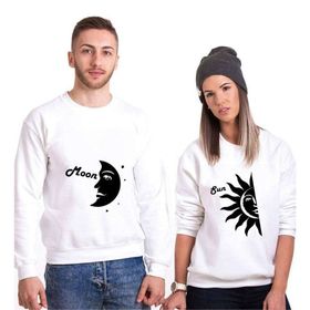 Tshirthane Ay Güneş Sevgili Kombinleri Sweatshirt