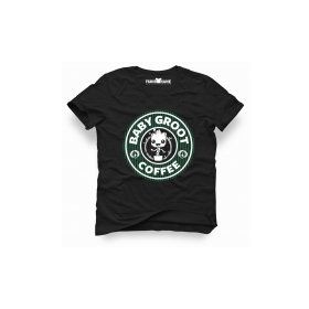 Tshirthane Baby Groot Coffee Siyah Erkek Tshirt
