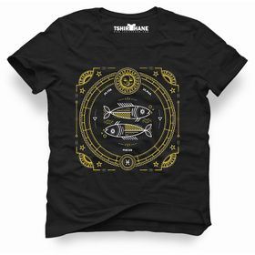 Tshirthane Balık Burcu Pisces Beyaz Erkek Tshirt