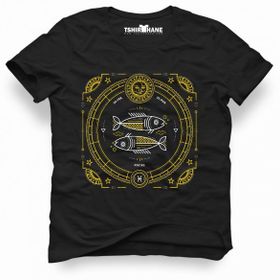 Tshirthane Balık Burcu Pisces Beyaz Erkek Tshirt