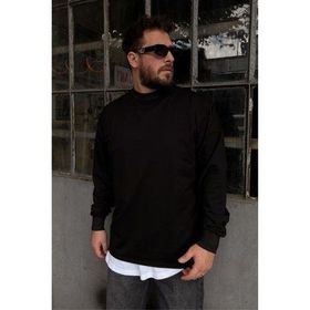 Tshirthane Basic Siyah Erkek Sweatshirt