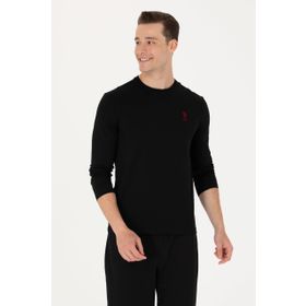 Tshirthane Basic Siyah Erkek Sweatshirt