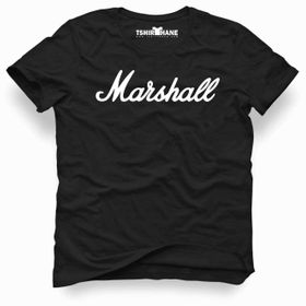 Tshirthane Baskılı Örme Siyah Erkek T-shirt