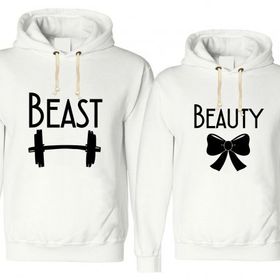 Tshirthane Beast Beauty2 Sevgili Kombinleri T-shirt Kombini